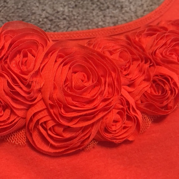 NY&CO Orange Camisole with Roses - Picture 5 of 9